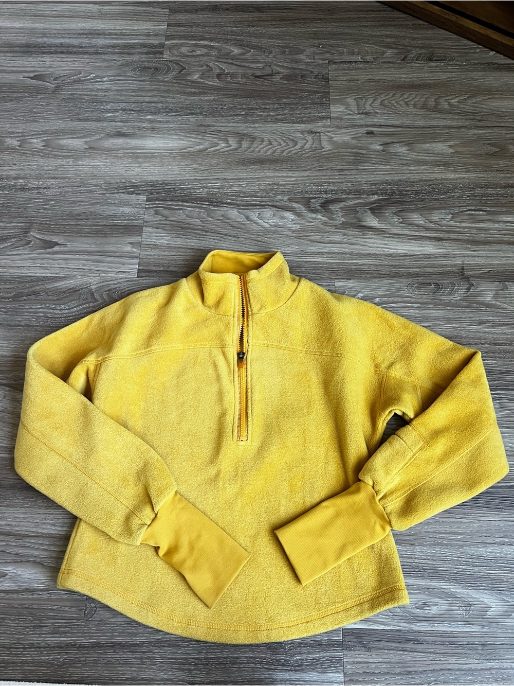 FP Movement by Free People Bright Yellow Half-Zip Turtleneck Fleece